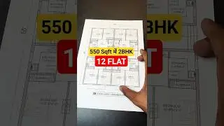 2BHK Apartment Plan | 45*55 rent house design | 