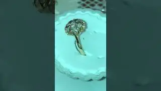 Старинное кольцо 💍 с Якутскими бриллиантами💎,проба 583,вес 3.14. СССР. 💯 оригинал. Московский