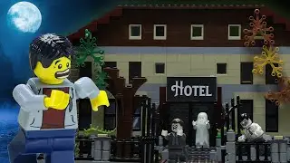 Ghost Hotel Prank | Lego Zombie Apocalypse Halloween | Lego Stop Motion