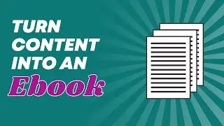 Turn Content into an Ebook | Use Canva to Create a PDF to Sell