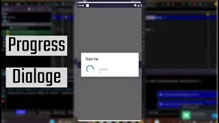 Progress Dialog in Android Studio programmatically | Siam Shekh