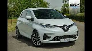 2022 Renault Zoe GT Line Rapid Charge in Quartz White Pearl available for sale at www.srkcars.co.uk