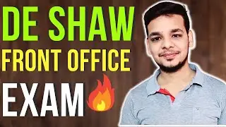 DE SHAW Interview Process | Front Office Tech Associate | DE Shaw Online Assessment | Exam 2024