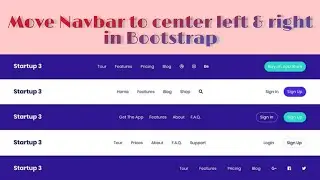 How to move navbar in center left & right in bootstrap | codeflix - unknown coders