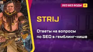 Ответы на вопросы по SEO в гемблинг нише / STRIJ