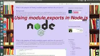 What is the purpose of Node.js module.exports and how do you use it?