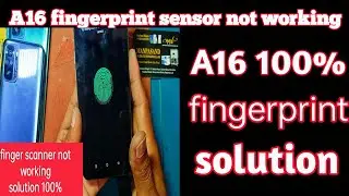 oppo A16 fingerprint scanner not working