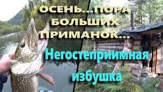 Осень, пора больших приманок! Негостеприимная избушка!!! Реальная рыбалка