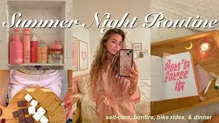 PRODUCTIVE SUMMER NIGHT ROUTINE 🌙 skincare, journaling, & cooking