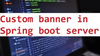 Setting custom banner on spring application startup