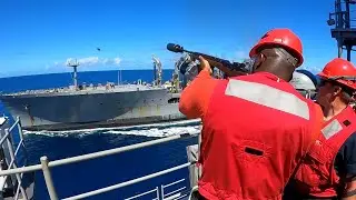 USS America (LHA 6) Conducts Underway Replenishment