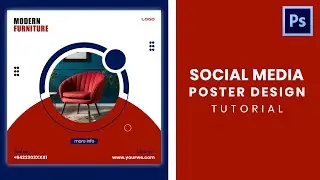 How to create social media poster design in adobe photoshop in telugu 2024