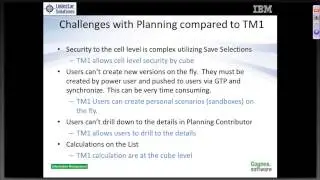 Migrating from IBM Cognos Planning to TM1