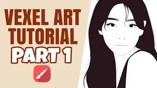 VEXEL ART TUTORIAL for Beginners [ Outline ] Infinite Painter