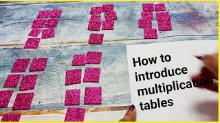 Multiplication Tables - Basic concept understanding with the help of Real Objects