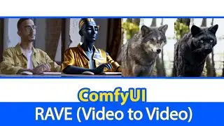 ComfyUI Basic - Convert Video to Video With RAVE  (ComfyUI آموزش)