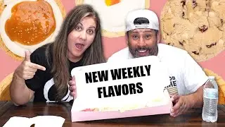 TASTING CRUMBL COOKIES NEW FALL FLAVORS | WEEKLY CRUMBL COOKIES TASTE TEST