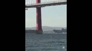 TCG #Anadolu L400 Amphibious Landing Ship in the Dardanelles #navy #ship