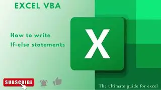 How to write If else statements in Excel VBA/Macro #excelvba #excelvbatutorial #exceltutorial