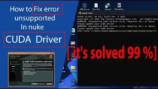 warning unsupported Cuda driver Nvidia