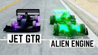 Formula JET Engine GTR vs Ferrari F1 X Alien Engine at Special Stage Route X