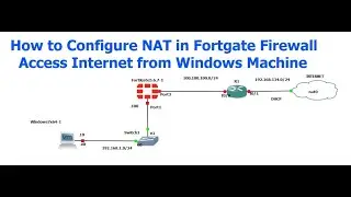 Fortigate - How to Configure NAT and Access internet