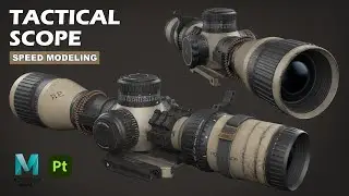 Tactical Scope | Autodesk Maya + Substance 3D Painter