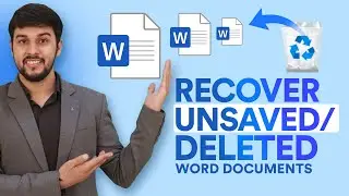 How to Recover Unsaved/Deleted Word Documents on Windows