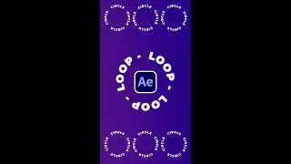 Create any Text Shape Loop in After Effects Tutorial | Shorts