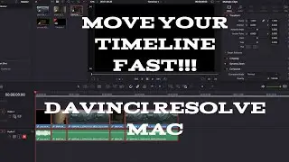 SHORTCUT to MOVE your TIMELINE Fast in DAVINCI RESOLVE! | Mac User