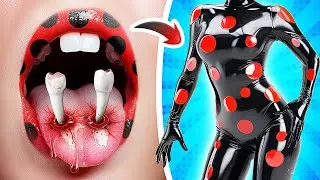 From Nerd Vampire To Beauty LadyBug / Hello Kitty Vs Vampire