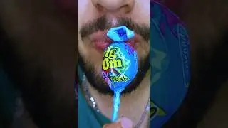 American Super Blue 2XL BIG BOM Lollipop Eating Sensual ASMR! 