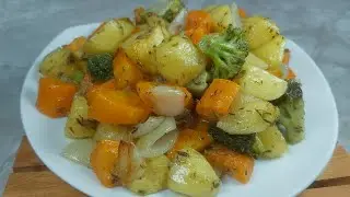 It's so delicious that I make it almost every day! Roasted Vegetables Recipe Happycall Double Pan