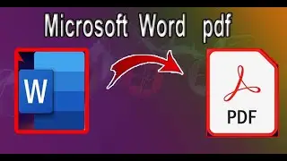 Word to PDF File Convert Bangla Tutorial কিভাবে  PDF ফাইল তৈরি করবেন