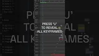 After Effect's Easy Keyframe Shortcut⌛ 