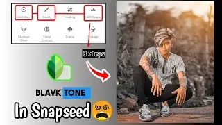 Snapseed New Black 🖤 Tone Photo Editing | 3 Easy 😳 Steps | Snapseed photo editing | classic black