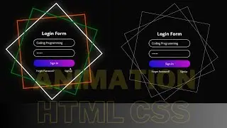 How to Make Animated Login Form using HTML & CSS Step by step Tutorial | Web Development Tutorial