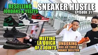 SNEAKER HUSTLE | EP 31: UNBOXING AF1 ORANGE SKELETON, SNEAKER RESELLING VLOG + MEETING @shotbylaquica