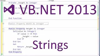 VB.NET 2013 - Strings