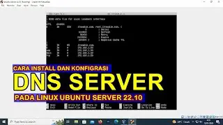 CARA INSTALL DAN KONFIGURASI DNS SERVER PADA LINUX UBUNTU SERVER 22.10 (VIRTUALBOX)