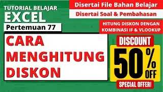 Cara menghitung diskon di excel