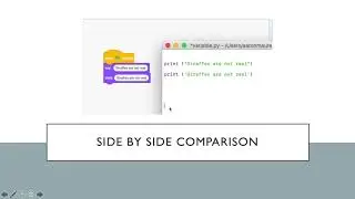 Scratch 3.0 vs Python - Simple Output