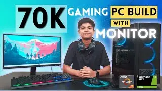 70k Gaming PC Build With 22 Inch Monitor | Ryzen 5 5500 | GTX 1650