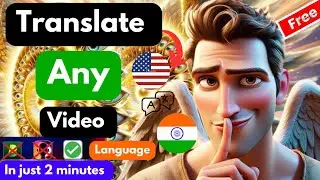 How To Translate Any Video into Any Language For Free | Hindi Tutorial | Full Step By Step |in hindi