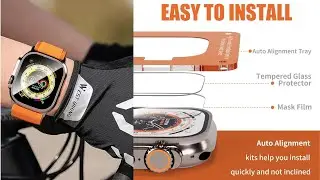 How To Install Smiling Screen Protector Apple Watch Ultra 2