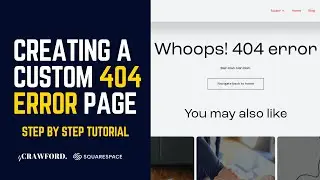 Custom 404 Error Page Squarespace