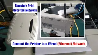 How to connect the printer to network