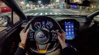 2024 Subaru Crosstrek Wilderness - POV Night Drive (Binaural Audio)