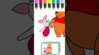 Winnie the Pooh easy coloring book 