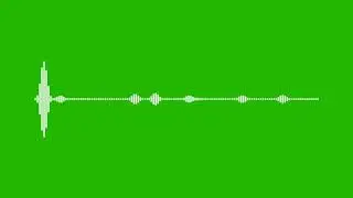 New line green screen audio spectrum